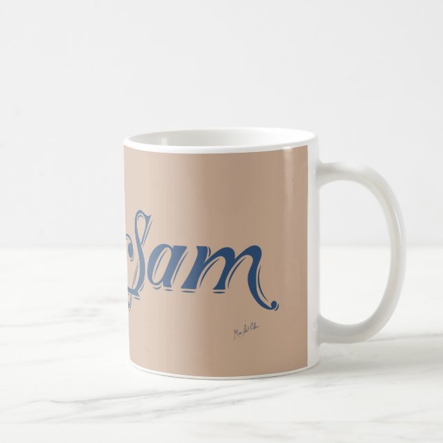 Taza De Café Sam - Nombre personalizado (Derecha)
