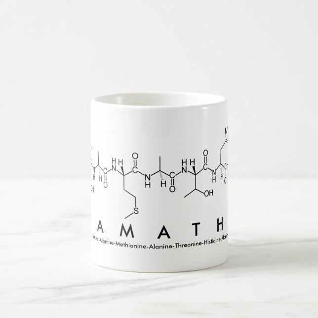 Taza De Café Samatha peptide name mug (Centro)
