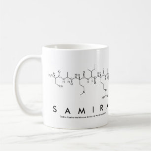 Taza De Café Samira peptide nombre mug