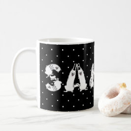 Taza De Café Sammy en letras de perro samoyadas