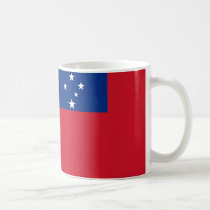 Taza De Café Samoa Flag Ceramic Coffee Mug