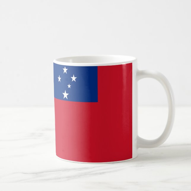 Taza De Café Samoa Flag Ceramic Coffee Mug (Derecha)