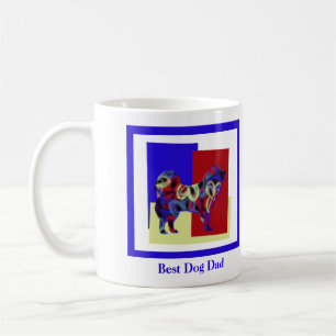 Taza De Café Samoyed Cute Dog Silhouette TRBY Fathers Day