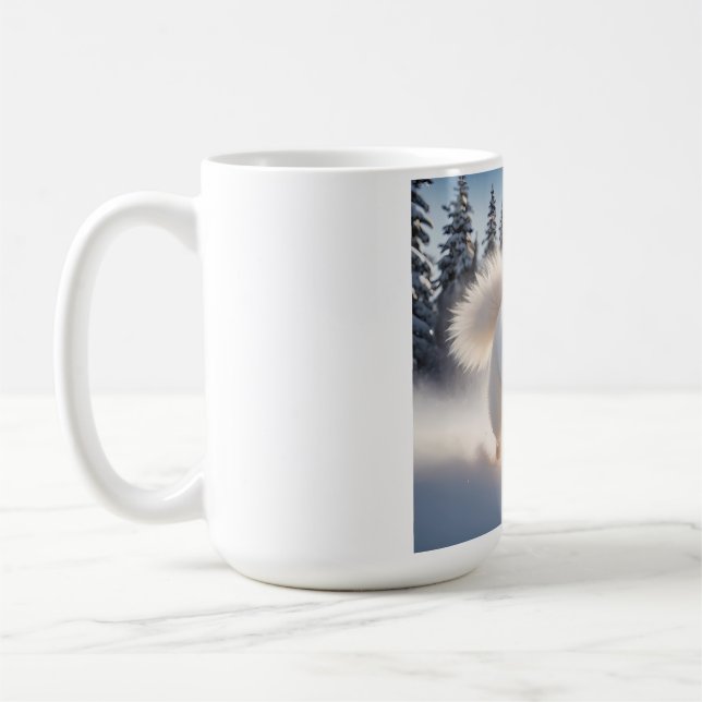 Taza De Café Samoyed Elegant Coffee Mug (Izquierda)