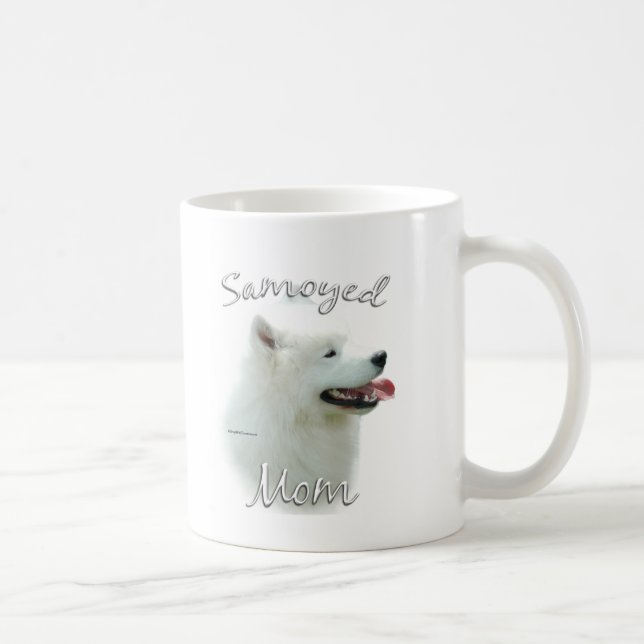 Taza De Café Samoyed Mom 2 (Derecha)