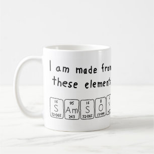 Taza De Café Samson periódica nombre de tabla mug