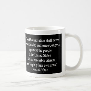Taza De Café Samuel Adams - cita de los brazos de los