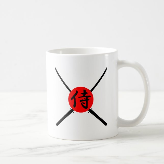 Taza De Café SAMURAI - Espada y kanji (Derecha)