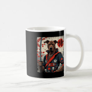 Taza De Café Samurai japonés Pitbull Tattoo Kawaii Ukiyo-e Nin