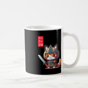 Taza De Café Samurai Kitten Kawaii Arte Japonés para Anime Love