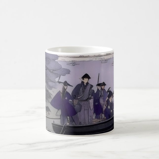 Taza De Café Samurai Mug Japanese Art Ukiyo-e Style (Centro)