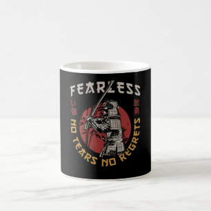 Taza De Café Samurai retro intrépido