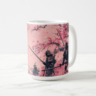 Taza De Café Samurái y Sakura