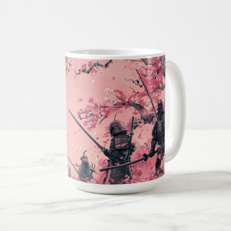 Taza De Café Samurái y Sakura