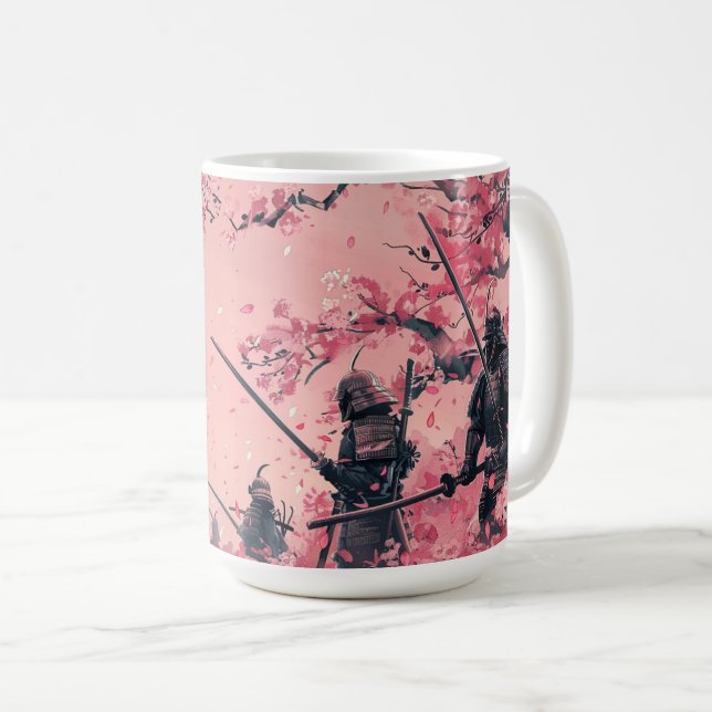 Taza De Café Samurái y Sakura (Anverso derecho)