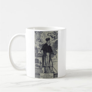 Taza De Café San Albin de Angers Obispo Premium de la Misericor