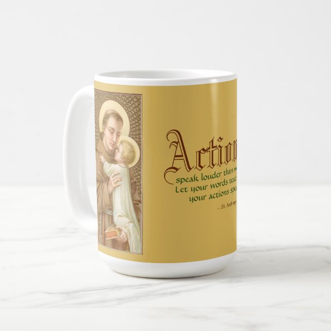 Taza De Café San Antonio de Padua y el Niño Jesús (JM 05) (Anverso izquierdo)