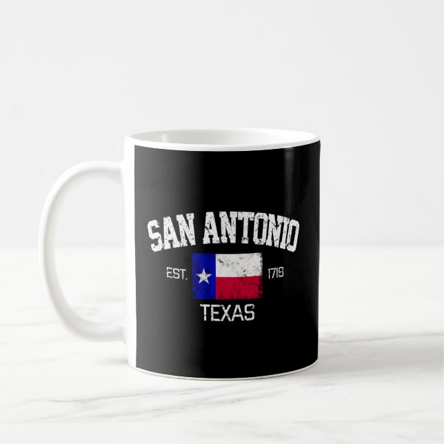 Taza De Café San Antonio Texas Est 1718 (Izquierda)
