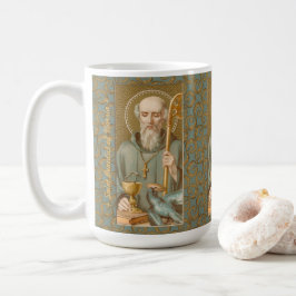 Taza De Café San Benedicto de Nursia (JM 07; Estilo 3)