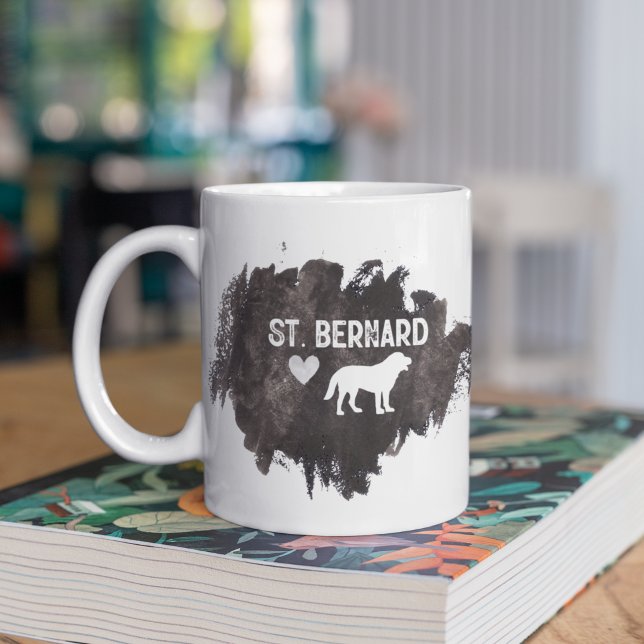Taza De Café San Bernard Dad Dog Rama el Día del Padre (Subido por el creador)