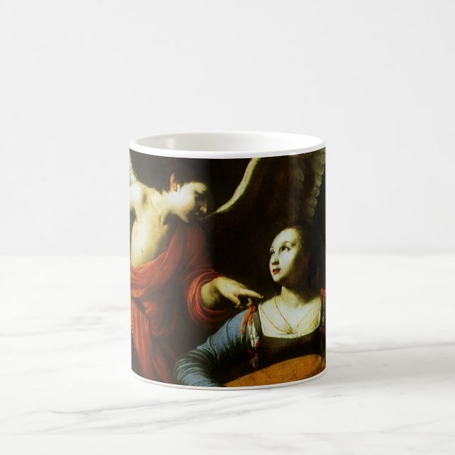 Taza De Café San Cecilia y el ángel de Carlo Saraceni (Centro)