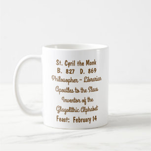 Taza de café San Cirilo el Monje (M 002) #1c