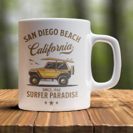 Taza De Café San Diego California Surfer's Eden
