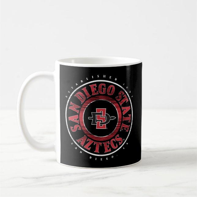 Taza De Café San Diego State Aztecs Showtime Black Official L (Izquierda)