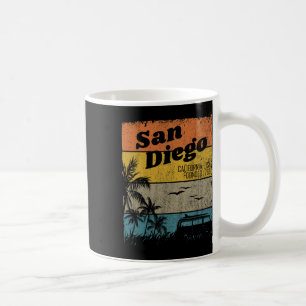 Taza De Café San Diego Vintage Playa California Surf Retro S