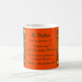 Taza De Café San Esteban el ProtoMartyr (PM 08) Café Mug 2a