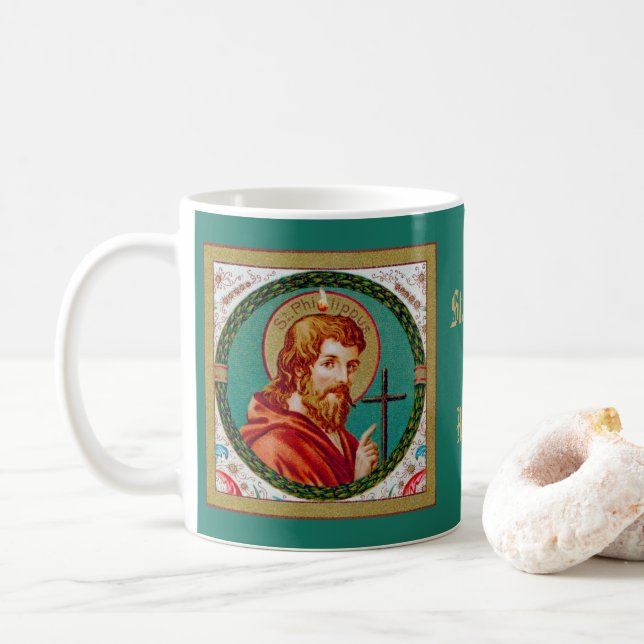 Taza De Café San Felipe el Apóstol (JMAS 10) (Con donut)