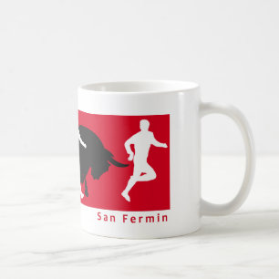 Taza De Café San Fermín, Pamplona: corriendo con los toros,