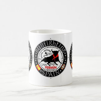TAZA DE CAFÉ SAN FERMIN SPAIN BULLFIGHTING
