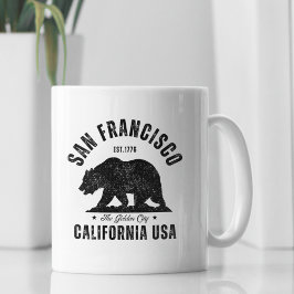Taza De Café San Francisco Classic Bear Design