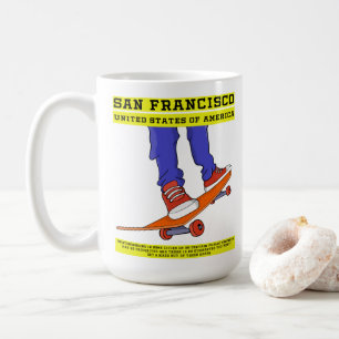 Taza De Café San Francisco, USA Skate