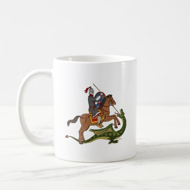 Taza De Café San Jorge romano y el dragón (Izquierda)