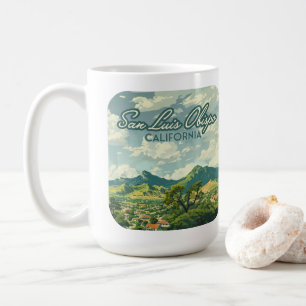 Taza De Café San Luis Obispo SLO California Central Coast Retro