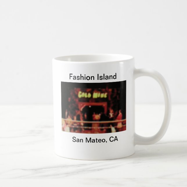 Taza De Café San Mateo Fashion Island Gold Mine Arcade Mug (Derecha)