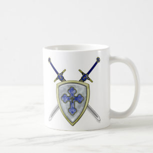 Taza De Café San Miguel - espadas y escudo