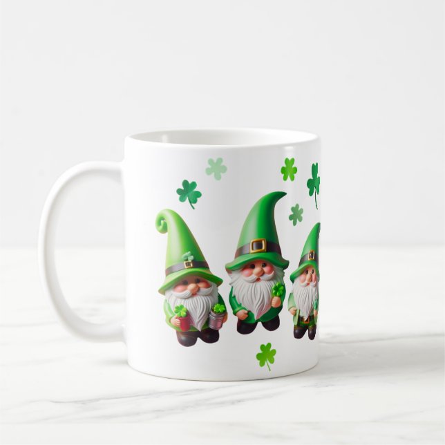 Taza De Café San Patricio Gnomes Mug (Izquierda)