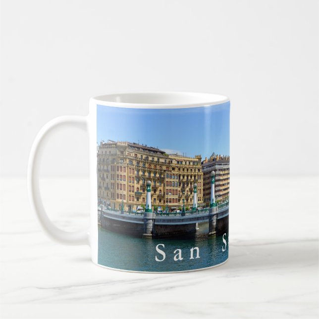 Taza De Café San Sebastian-Donostia. Puente Del Kursaal. (Izquierda)
