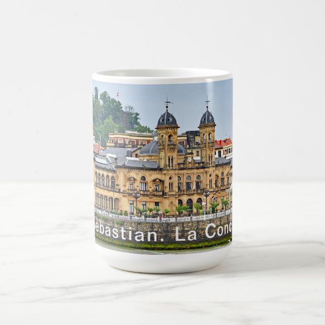 Taza De Café San Sebastián. Vista de la bahía del Concha del (Centro)
