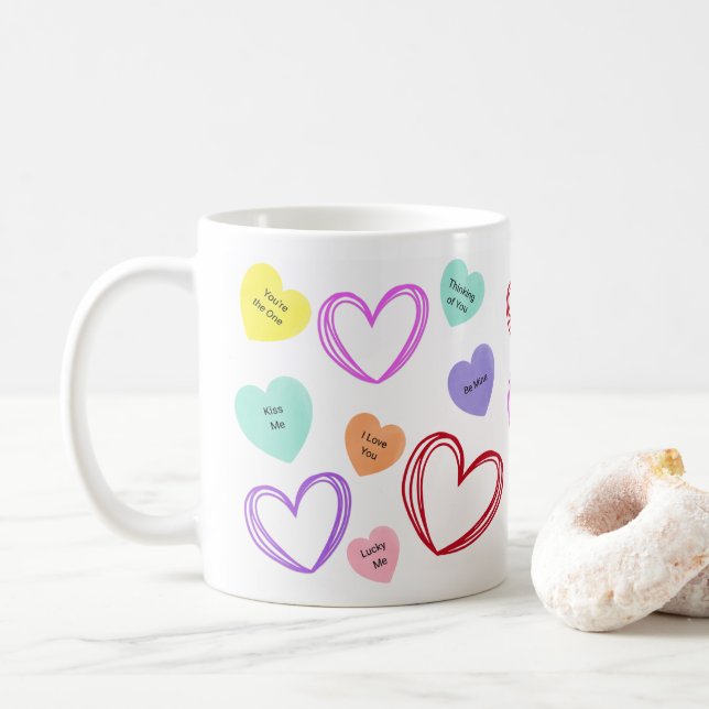 Taza De Café San Valentín (Con donut)