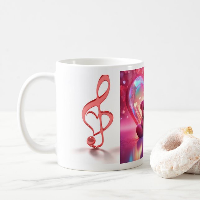 Taza De Café San Valentín (Con donut)