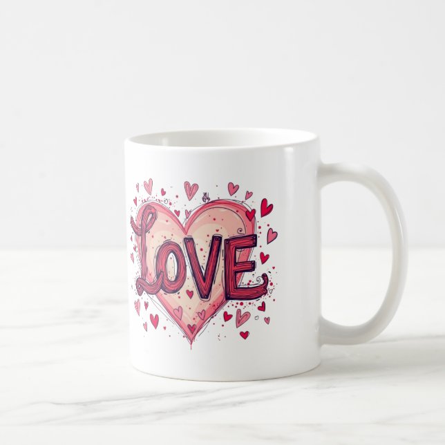Taza De Café San Valentín Ama San Valentín (Derecha)