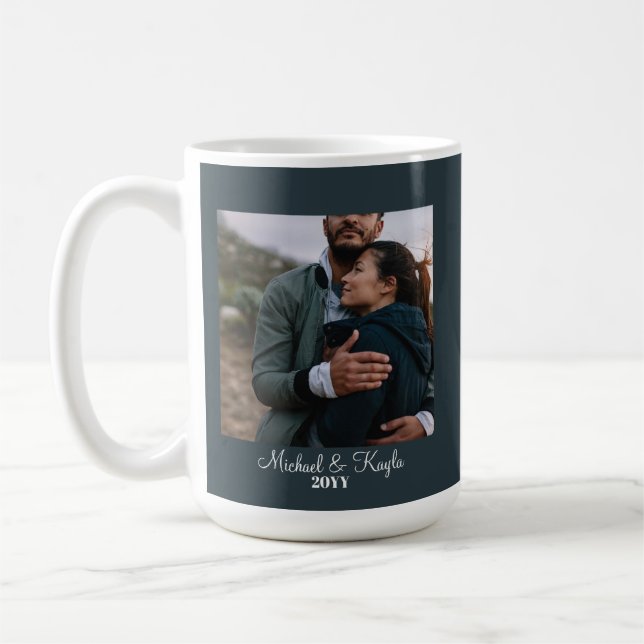Taza De Café San Valentín | Aniversario | Regalo de fotografía  (Izquierda)