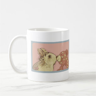 Taza De Café San Valentín Conejo y Teddy Bear Coffee Mug