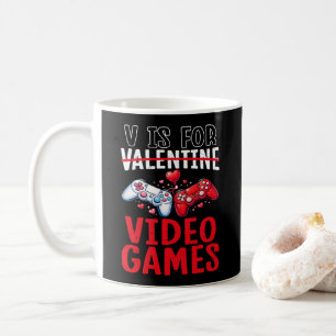 Taza De Café San Valentín es para regalos divertidos de videoju