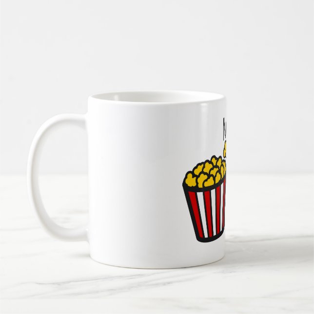 Taza De Café San Valentín, retro diseño de palomitas de cine de (Izquierda)