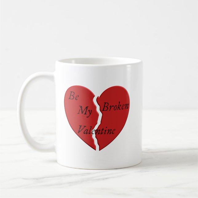 Taza De Café San Valentín Roto (Izquierda)